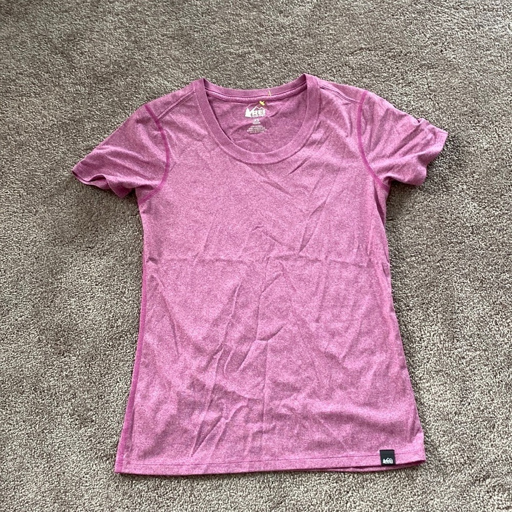 REI Co-op Pink Performance Short Sleeve Tee Moisture Wicking Lightweight SIZE XS